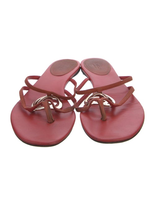 Gucci Interlocking G Logo Leather Slides