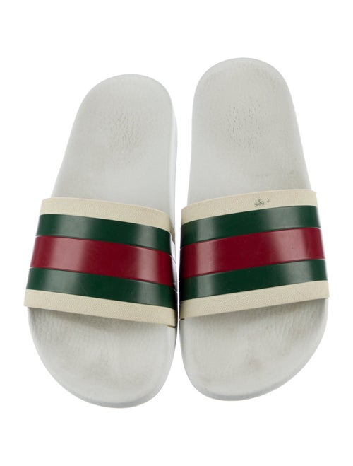 Gucci Web Accent Rubber Slides