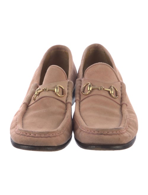Gucci Horsebit Accent Suede Loafers