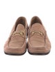 Gucci Horsebit Accent Suede Loafers
