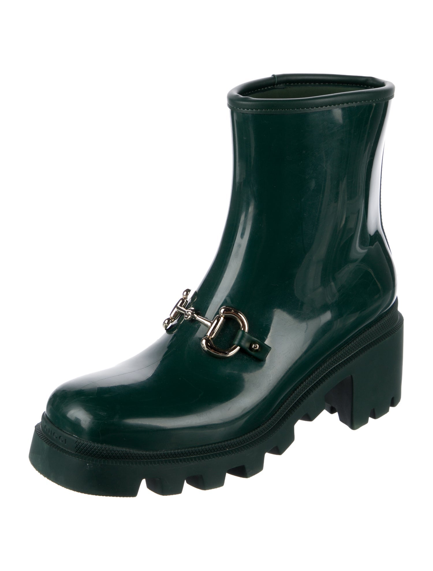 Gucci Horsebit Accent Rubber Rain Boots