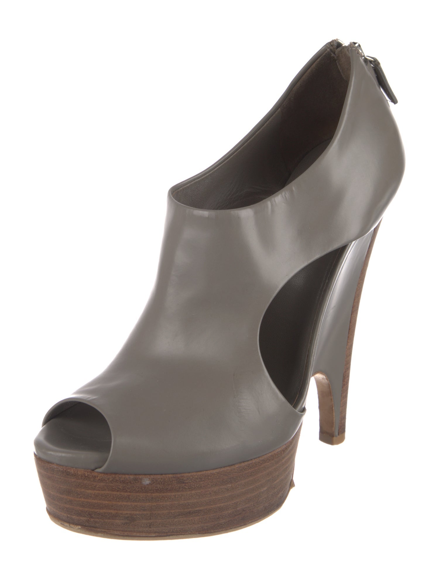 Gucci Leather Colorblock Pattern Pumps