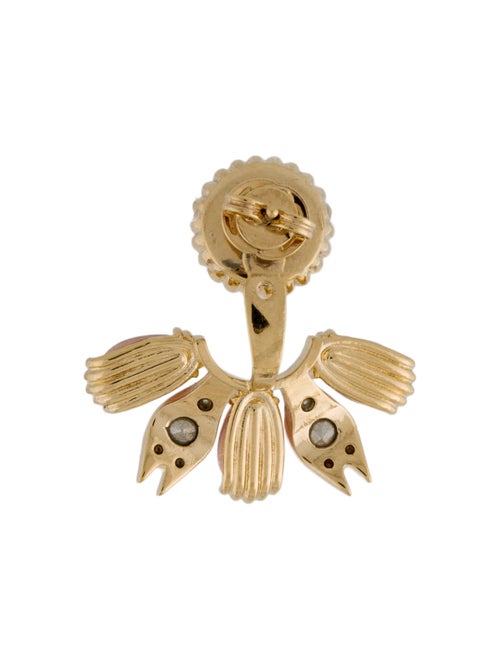 Gucci Crystal & Enamel Stud w/ Jacket Single Earring