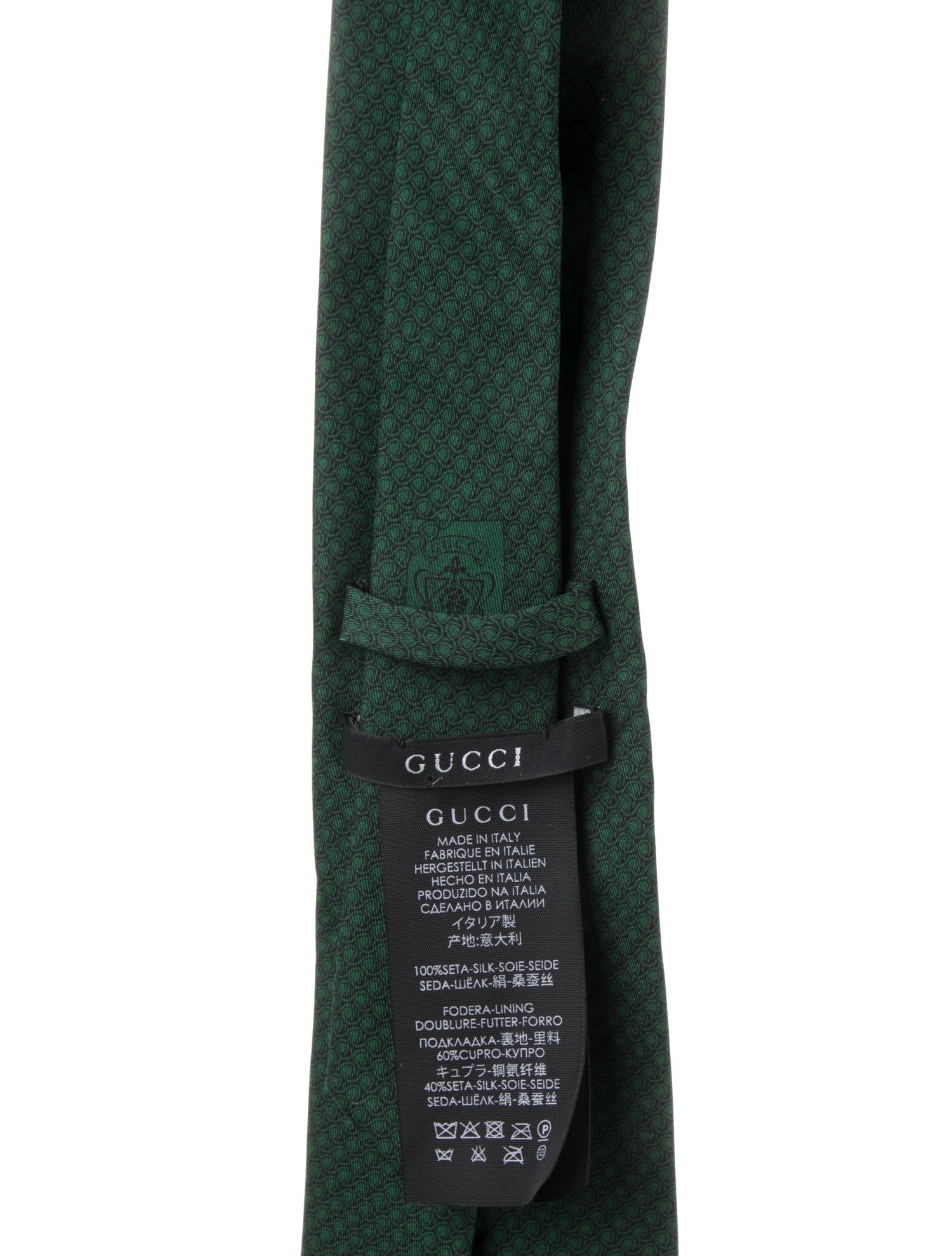 Gucci Silk Pattern Tie