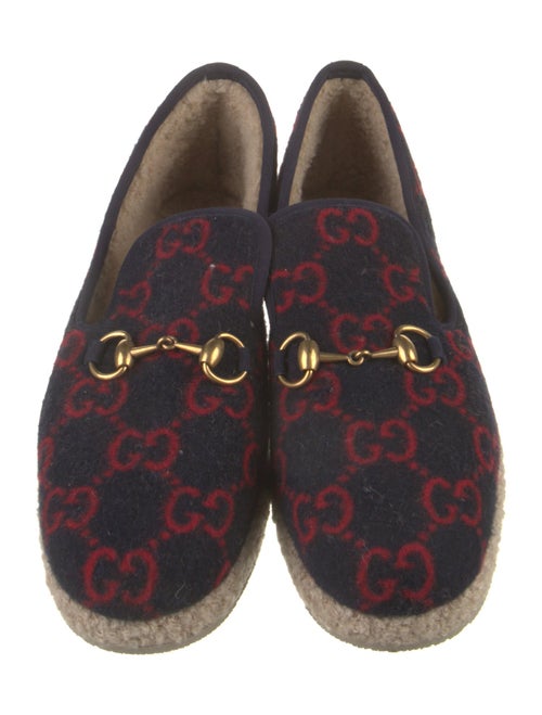 Gucci Horsebit Accent Wool Loafers