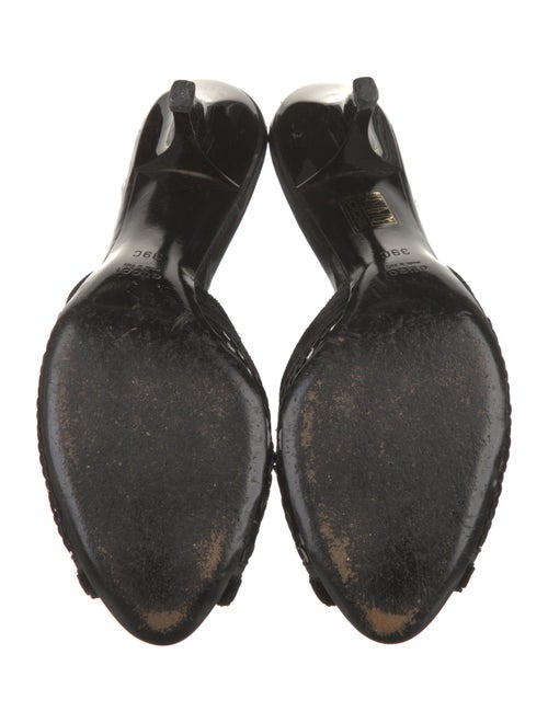 Gucci Horsebit Accent Sequins Slides