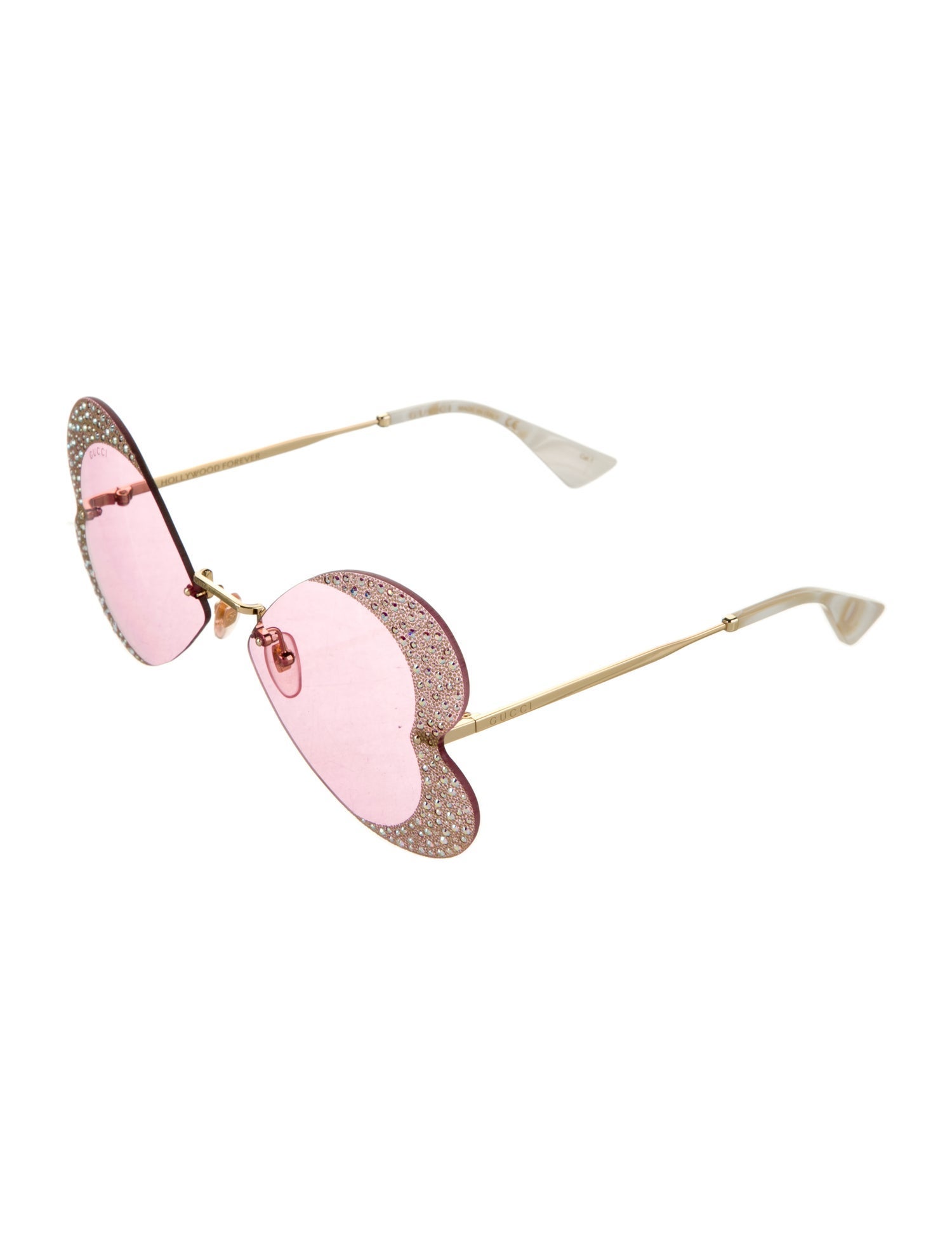 Gucci Heart Tinted Sunglasses