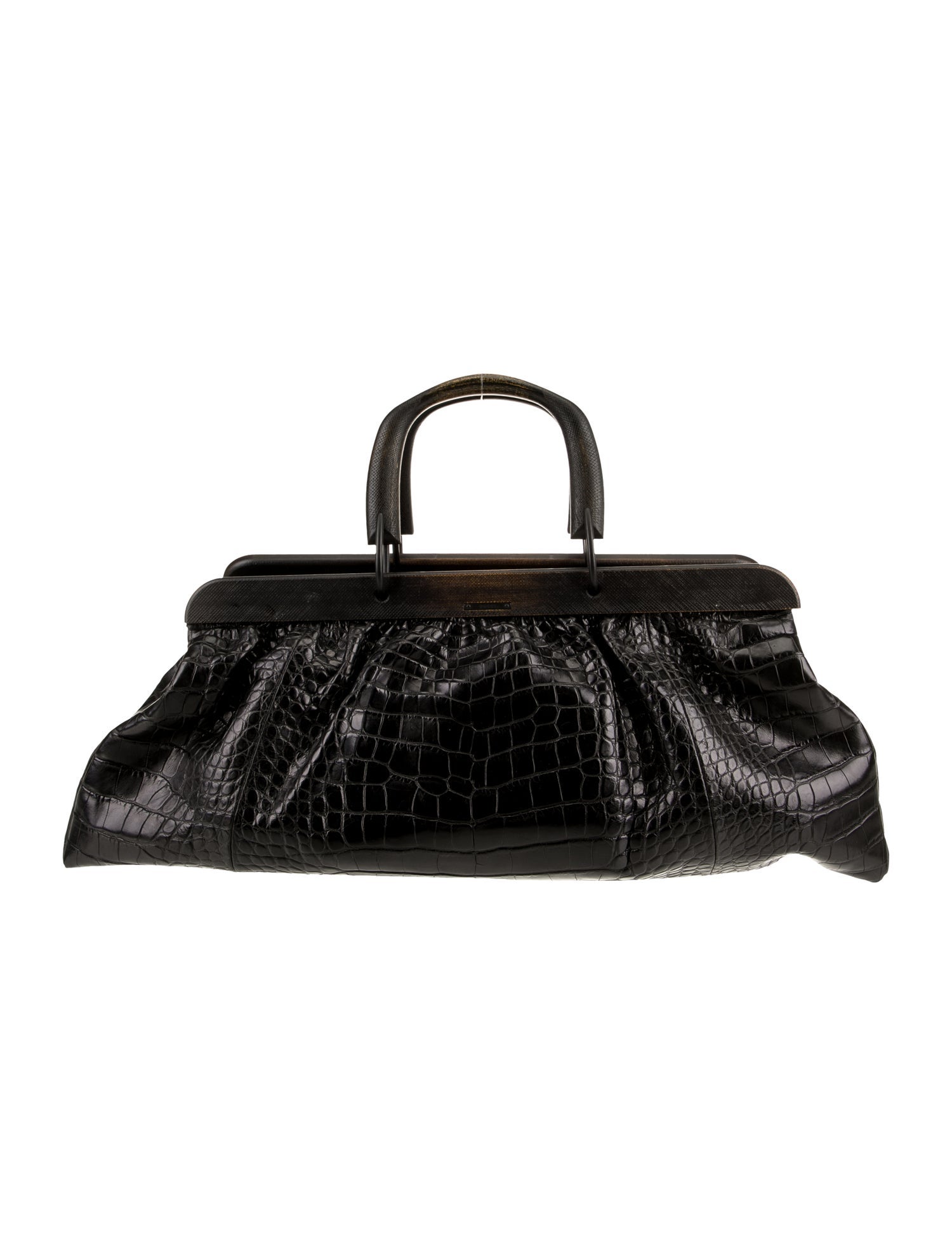 Gucci Crocodile Top Handle Bag