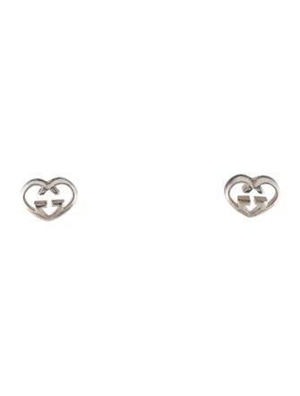 Gucci Love Britt Heart Stud Earrings