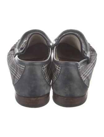 Gucci Canvas Printed Dress Loafers