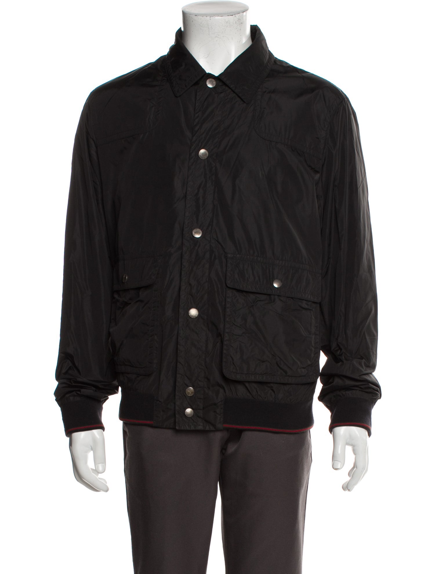 GUCCIジャケットブラック42 black-cotton-gucci-jacket-