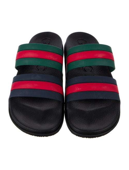 Gucci Web Accent Rubber Slides