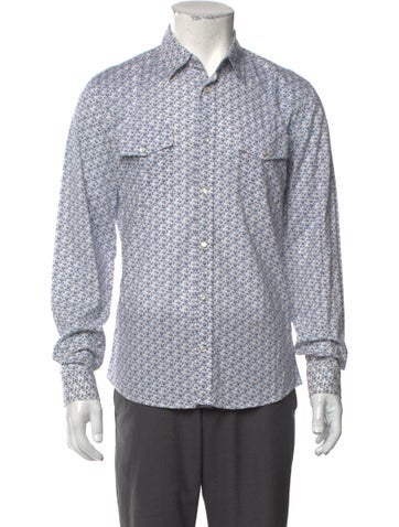 Gucci Casual Shirts Paisley Print Long Sleeve Shirt Us15.5, It39 | M
