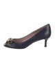 Gucci Horsebit Accent Leather Pumps