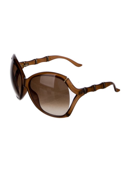 Gucci Bamboo Accent Oversize Sunglasses