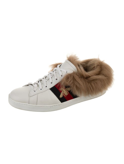 Gucci Sylvie Web Accent Leather Sneakers