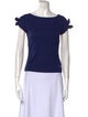 Gucci Bateau Neckline Short Sleeve Top