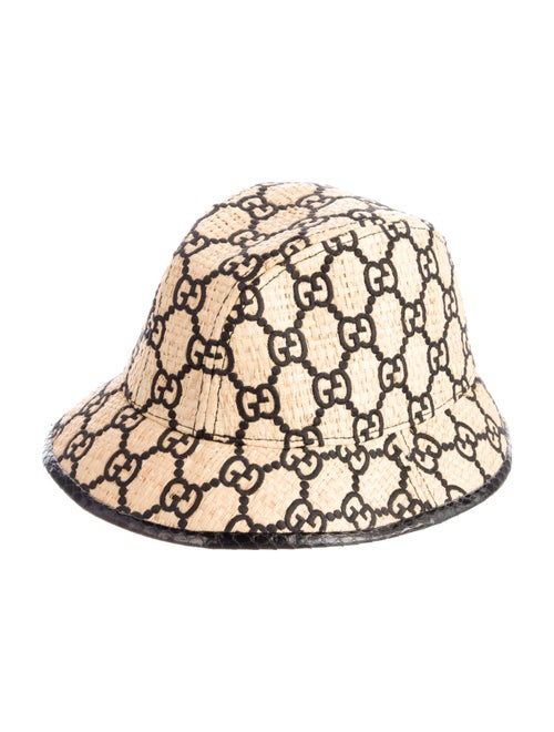 Gucci Raffia GG Fedora Hat