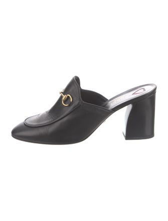Gucci Horsebit Accent Leather Mules