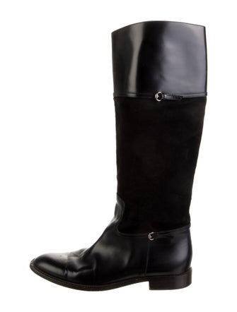 Gucci Leather Riding Boots