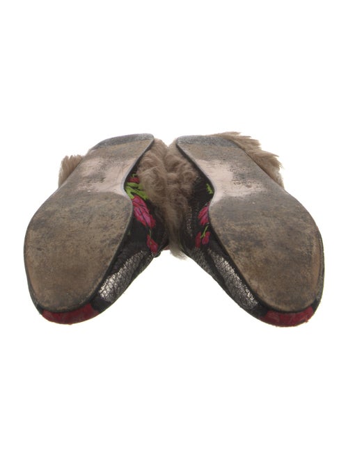 Gucci Horsebit Accent Printed Mules