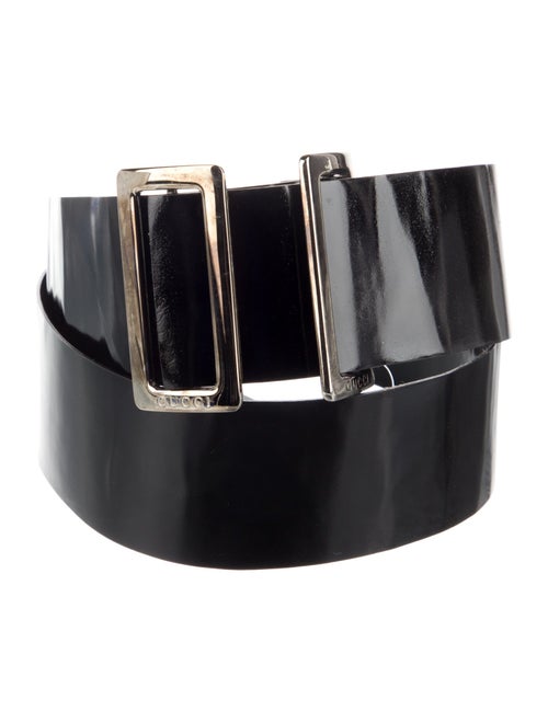 Gucci Wide Patent Leather Waist Belt