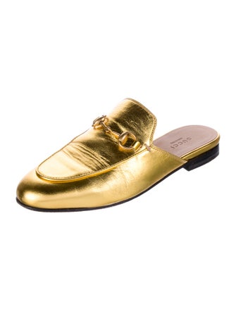 Gucci Horsebit Accent Leather Mules
