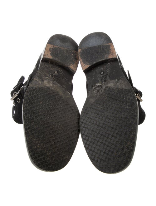 Gucci Suede Moto Boots