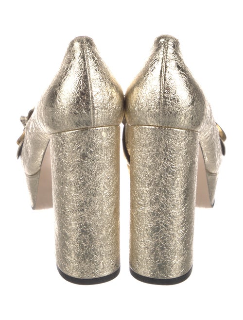 Gucci Double G Logo Leather Pumps