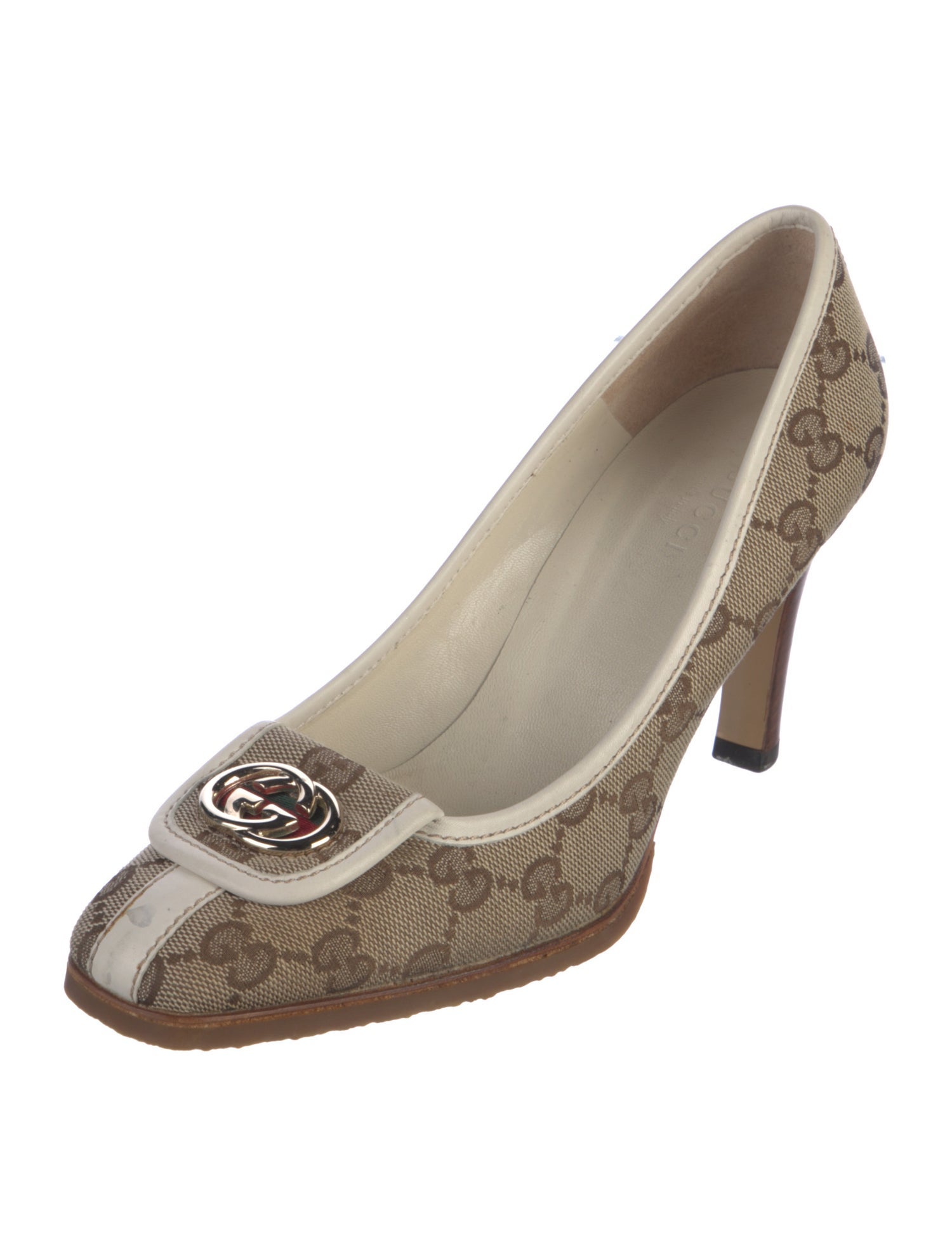 Gucci GG Canvas Canvas Pumps