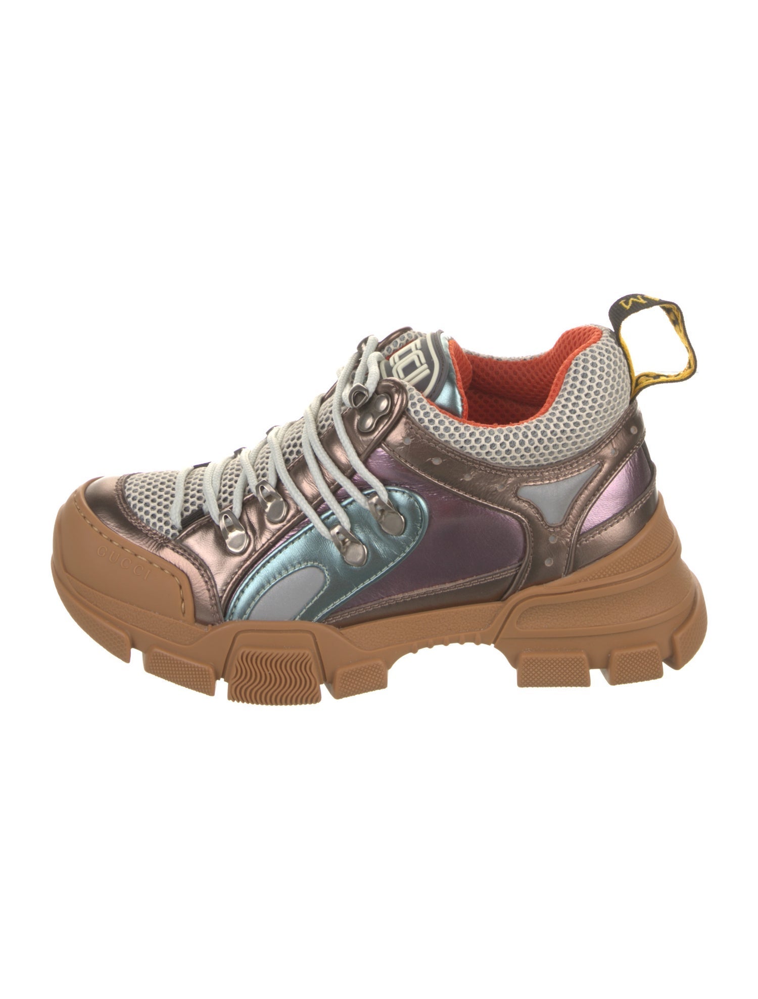 Gucci Leather Printed Chunky Sneakers