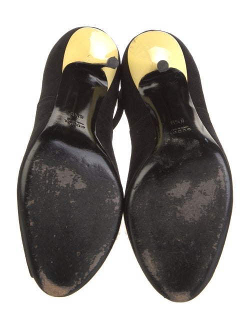 Gucci Interlocking G Logo Suede D'Orsay Pumps