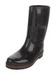 Gucci Web Accent Rubber Rain Boots