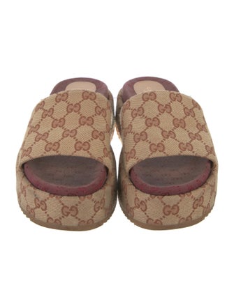 Gucci GG Canvas Canvas Slides