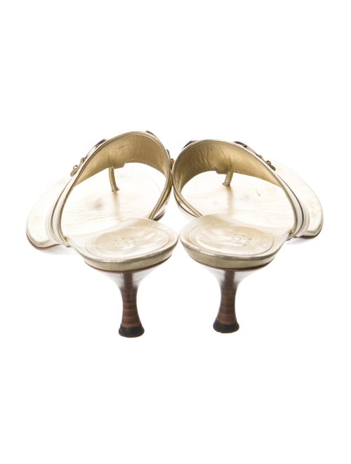 Gucci Horsebit Accent Leather Slides