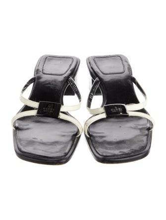 Gucci Leather Printed Slides