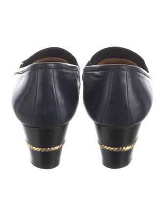 Gucci Leather Chain-Link Accents Pumps