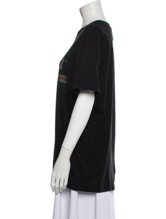 Gucci Graphic Print Crew Neck T-Shirt