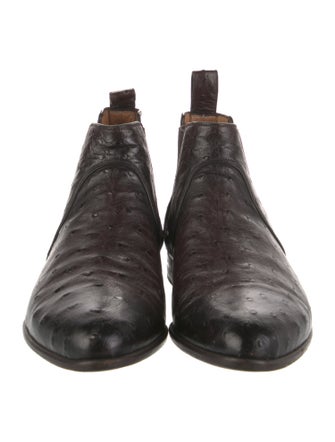 Gucci Ostrich Chelsea Boots