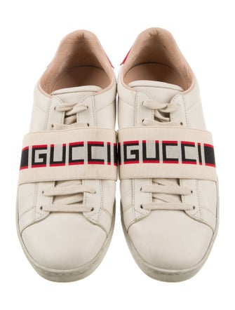 Gucci Leather Printed Sneakers