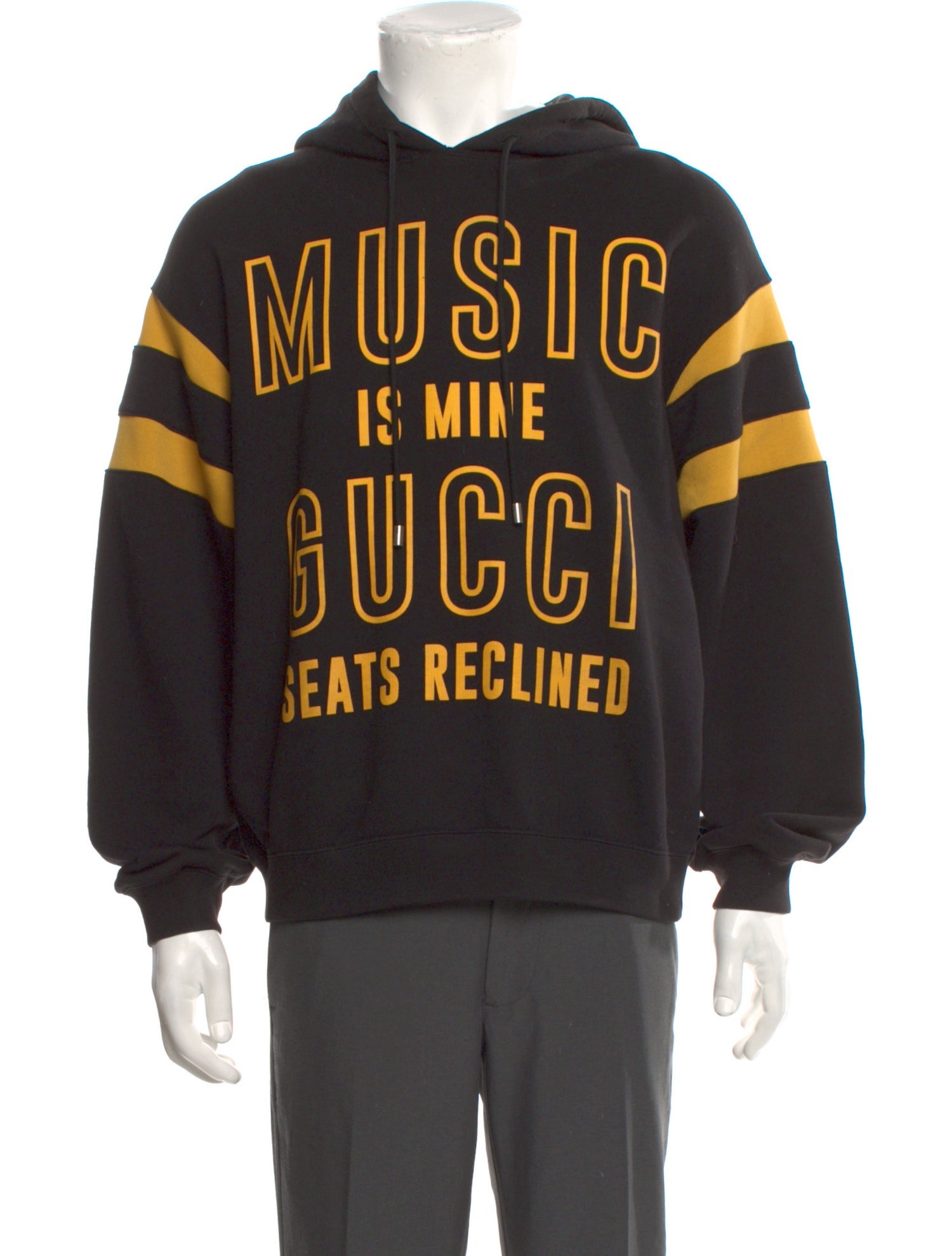 Gucci Graphic Print Crew Neck Hoodie