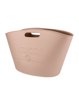 Gucci Signature Rubber Oversized Logo Tote