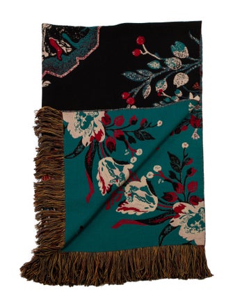 Gucci Wool Guccy Tiger Head Throw Blanket