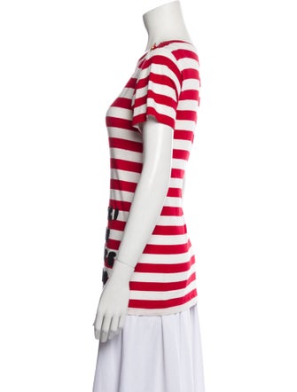 Gucci Striped Bateau Neckline T-Shirt