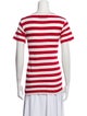 Gucci Striped Bateau Neckline T-Shirt