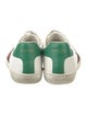 Gucci Web Accent Leather Sneakers