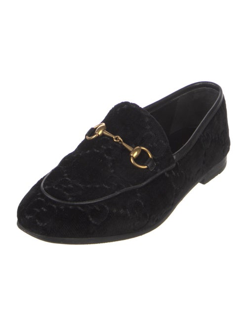 Gucci Horsebit Accent Velvet Loafers