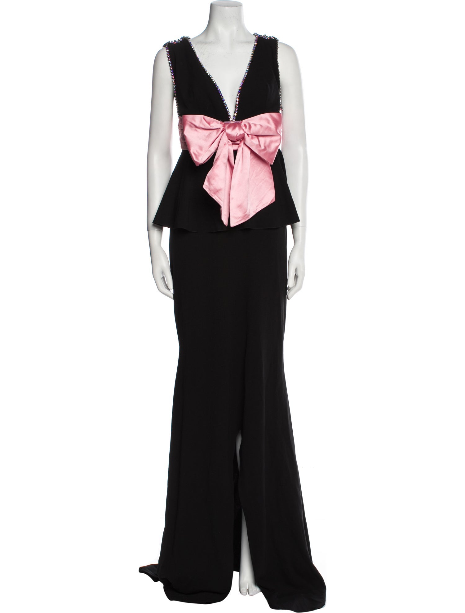 Gucci V-Neck Long Dress