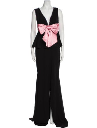 Gucci V-Neck Long Dress