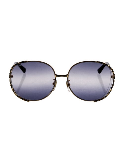 Gucci Interlocking G Logo Round Sunglasses